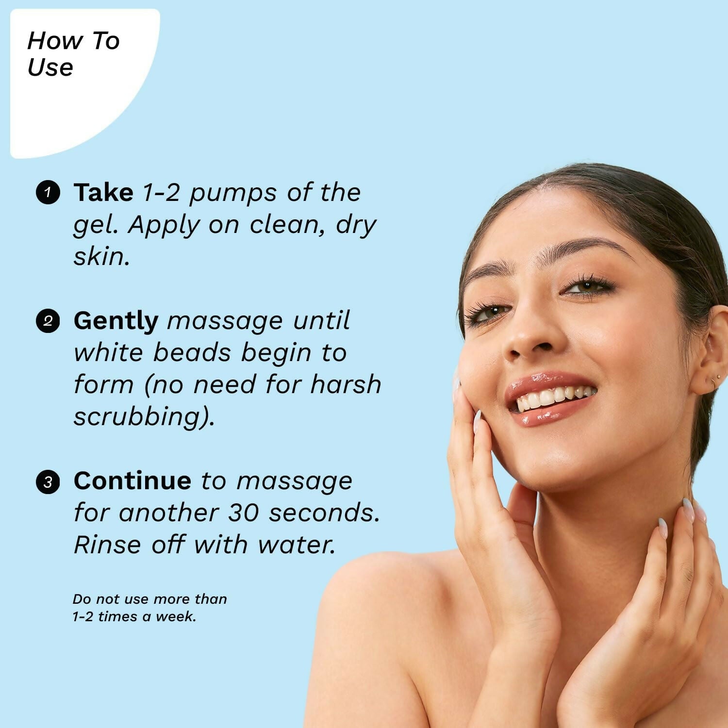 Pilgrim wiss Aqua Rush Peeling Gel Pentavitin & Activated Hydrogen Water for Face | Grocsy