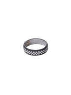 NVR Men's Black Metal Ring | Grocsy