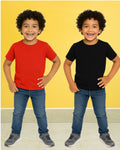 Chilins Kids Round Neck T-Shirt Half Sleeves 100% Cotton Plain Solid Color Tshirt | Grocsy