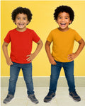 Chilins Kids Round Neck T-Shirt Half Sleeves 100% Cotton Plain Solid Color Tshirt | Grocsy
