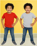 Chilins Kids Round Neck T-Shirt Half Sleeves 100% Cotton Plain Solid Color Tshirt | Grocsy