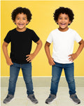 Chilins Kids Round Neck T-Shirt Half Sleeves 100% Cotton Plain Solid Color Tshirt | Grocsy