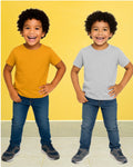 Chilins Kids Round Neck T-Shirt Half Sleeves 100% Cotton Plain Solid Color Tshirt | Grocsy