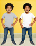 Chilins Kids Round Neck T-Shirt Half Sleeves 100% Cotton Plain Solid Color Tshirt | Grocsy