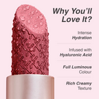 Kay Beauty Hydra Creme Hydrating Full Coverage Lipstick with Hyaluronic Acid - Verve | Grocsy