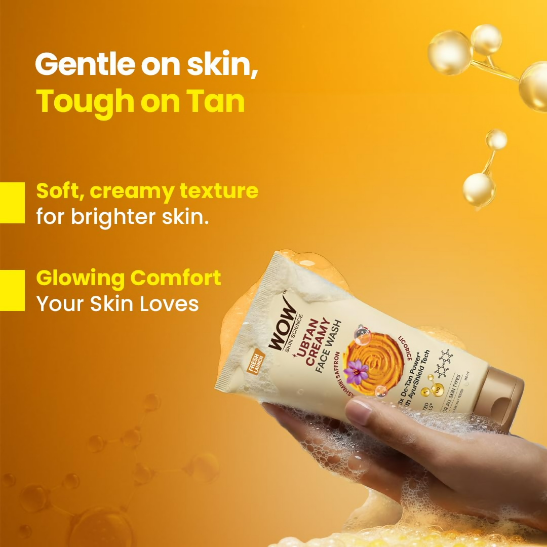 WOW Skin Science Ubtan Creamy Face Wash | Grocsy