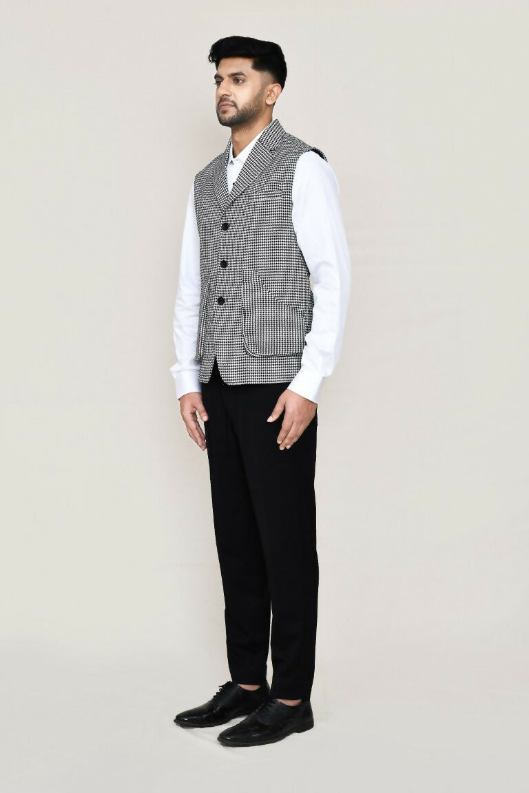 Joban Fashion White Colored Art Silk Fabric Kurta, Jacket With Straight Fit Pant | Grocsy