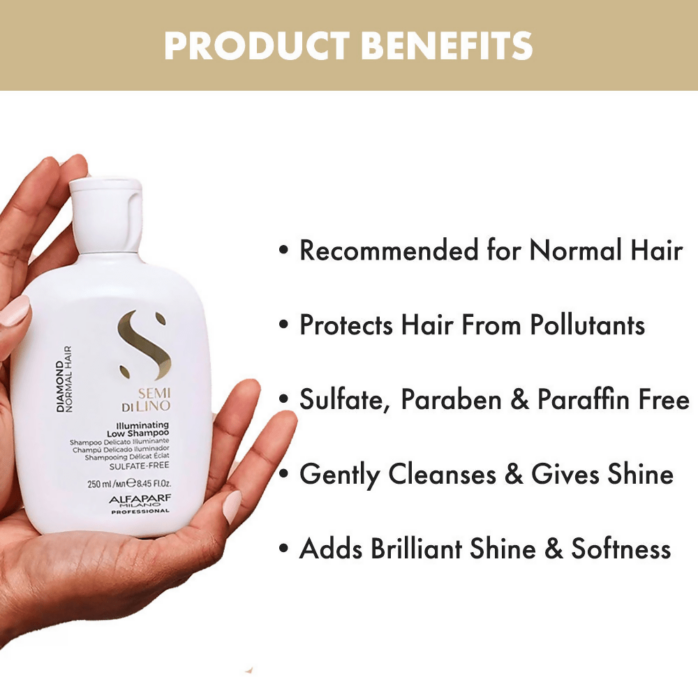 Alfaparf Milano Diamond Shampoo With Linseed Extract | Grocsy