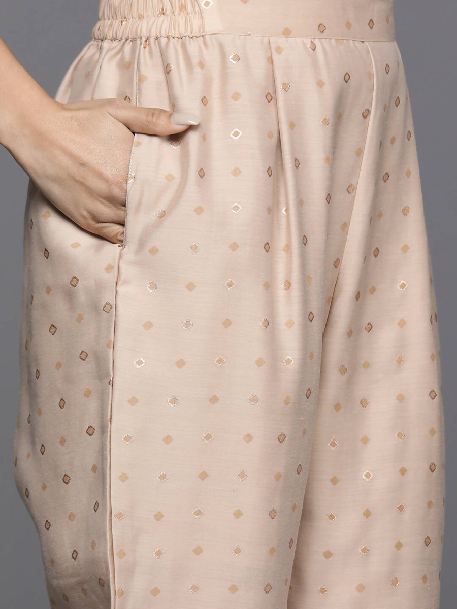 Ahalyaa Women's Traditional wear Kurta Set - Tan | Grocsy
