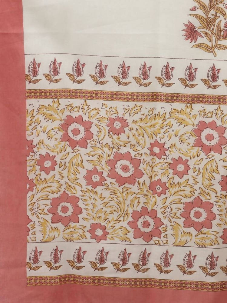 Yufta Women Pink Ethnic Motifs Embroidered Kurta with Palazzo & Dupatta | Grocsy