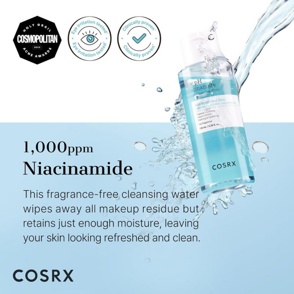 Cosrx Low pH Niacinamide Micellar Cleansing Water | Grocsy