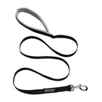 Waggety Dog Leash - Durable Black Polyester, Length - 5Ft, Comfortable Grip, Stylish Pet Leash for Dogs | Grocsy