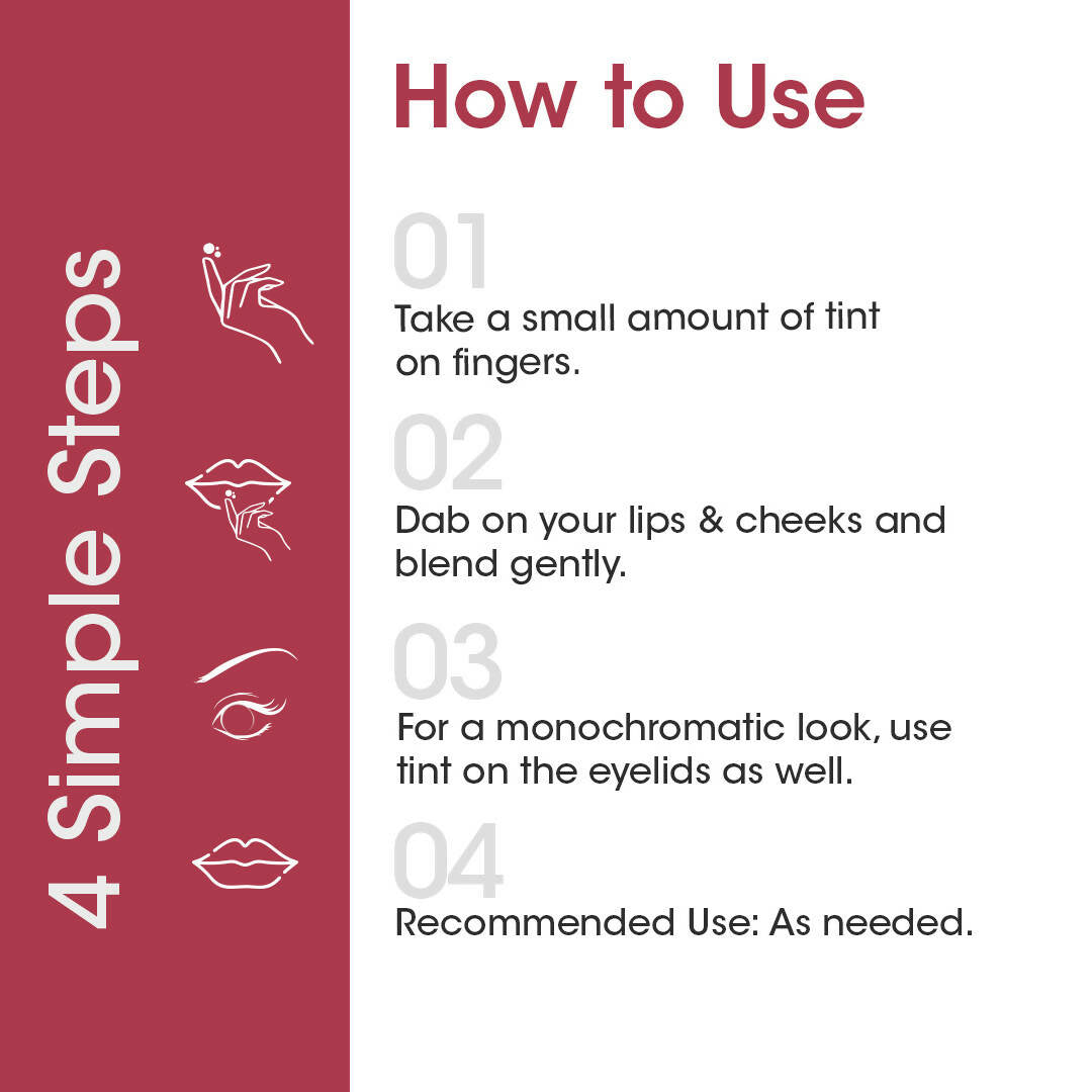 TAC - The Ayurveda Co. Lip, Cheek & Eye Tint with Beetroot Extracts | Grocsy