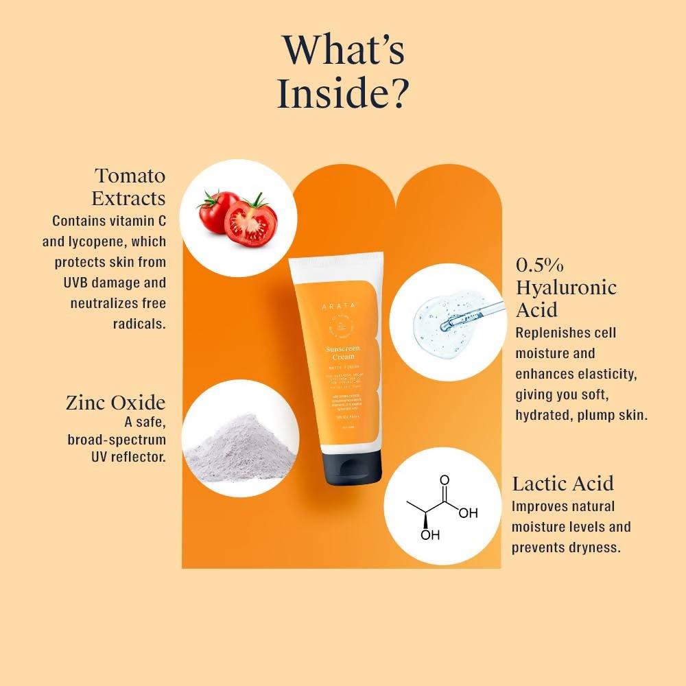 Arata Sunscreen Cream | Grocsy