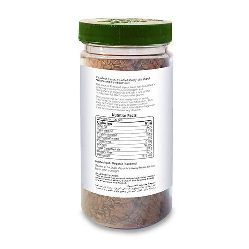 Nature Land Organics Roasted Flaxseed | Grocsy