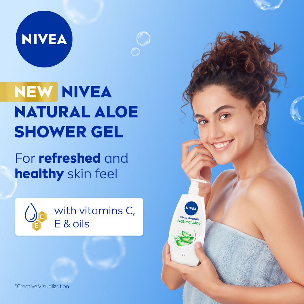 Nivea Natural Aloe Enriched Body Wash | Grocsy
