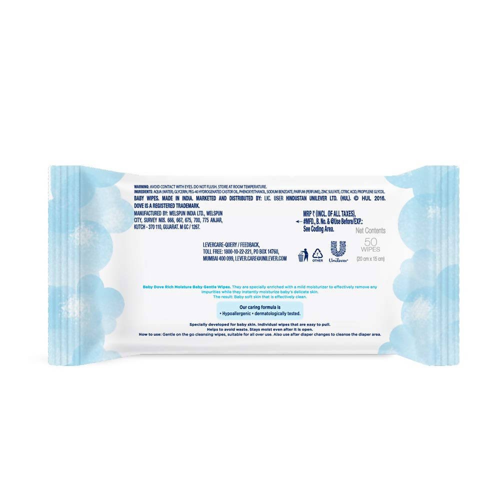 Baby Dove Rich Moisture Baby Wipes | Grocsy