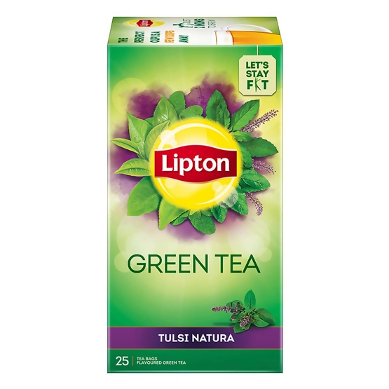 Lipton Tulsi Natura Green Tea Bags | Grocsy