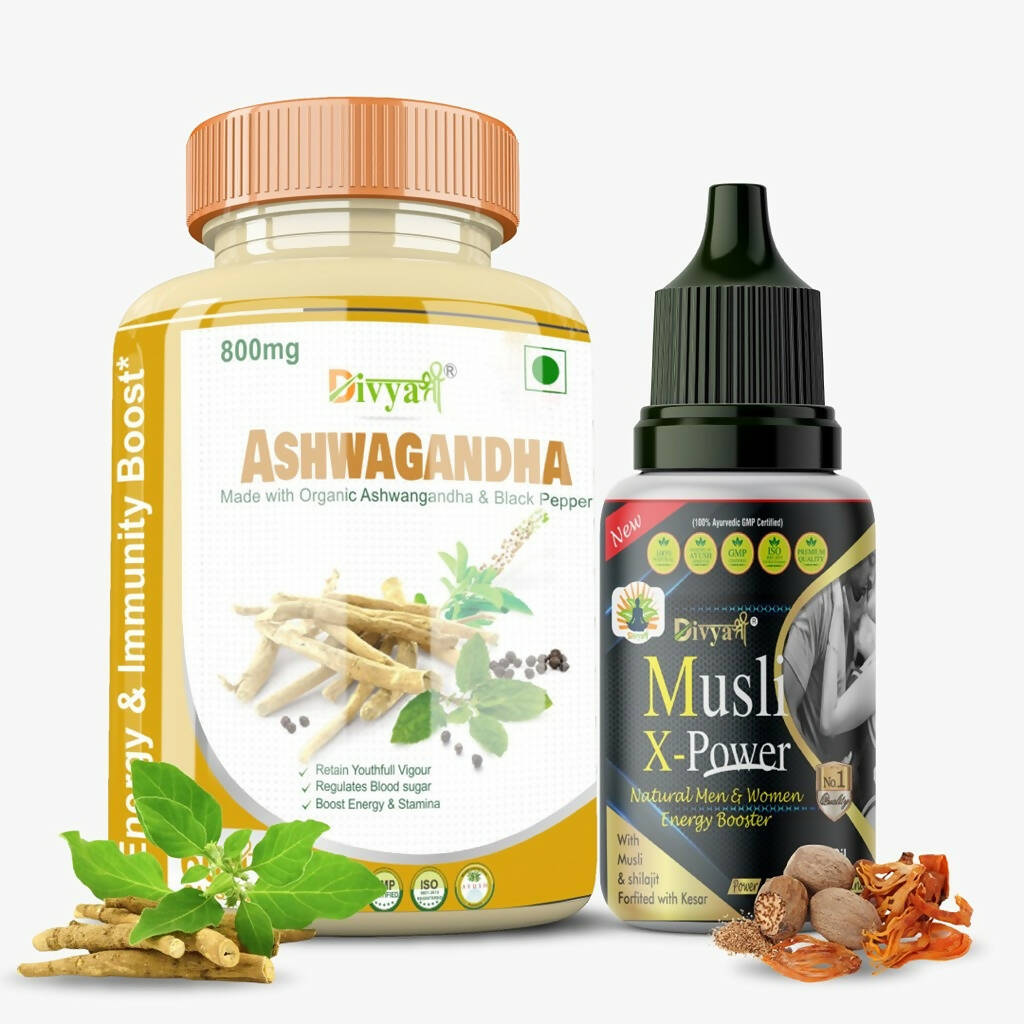 Divya Shree Porush Yovan Capsule and Oil Combo | Grocsy