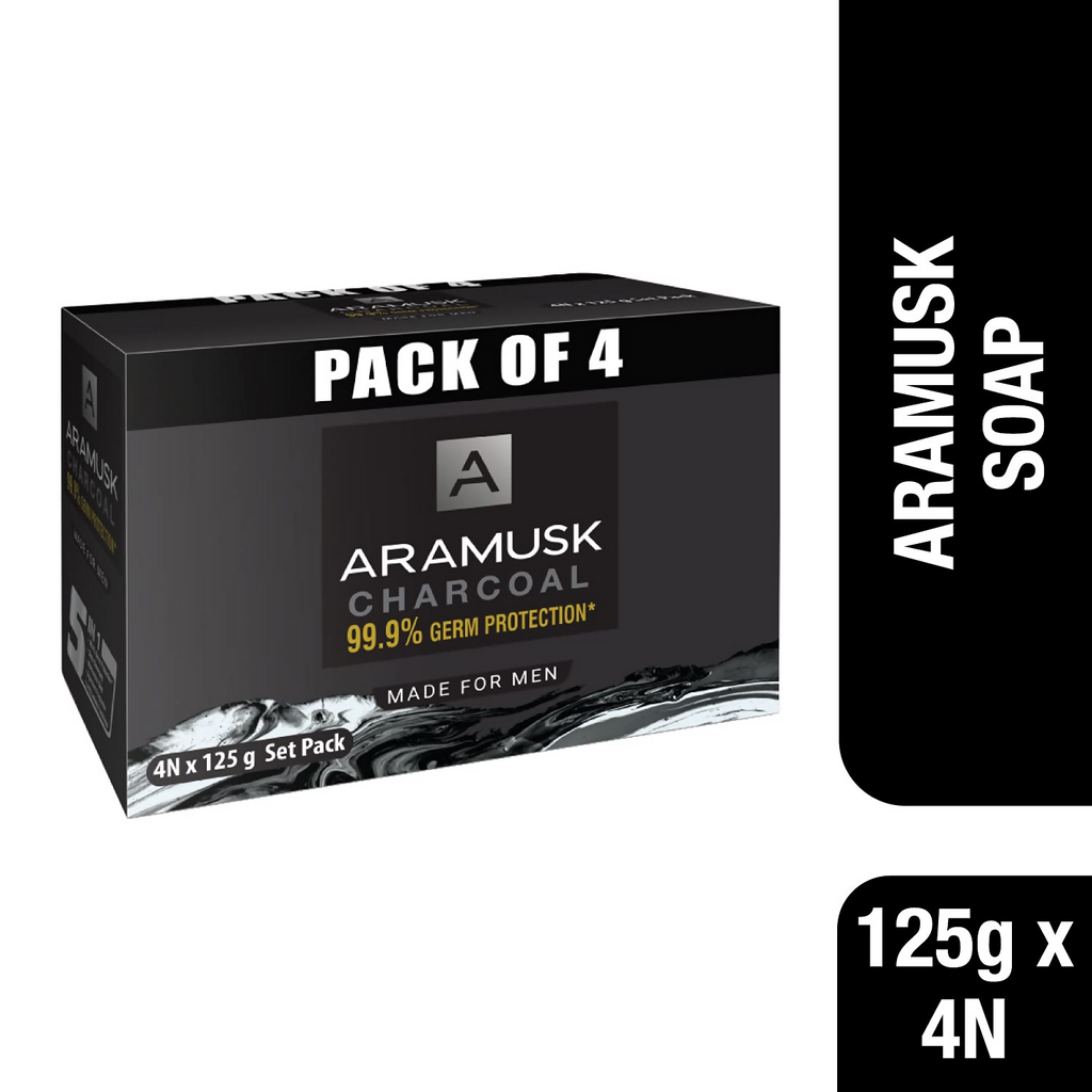 Aramusk Charcoal Soap For Men | Grocsy
