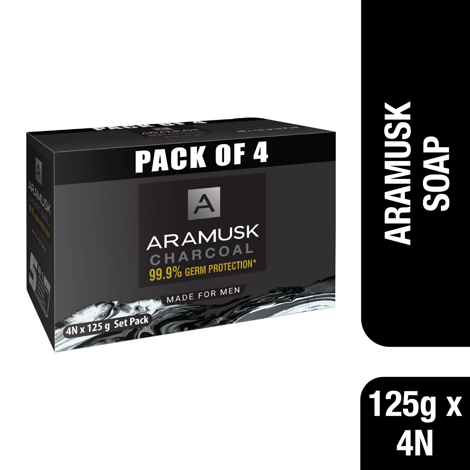 Aramusk Charcoal Soap For Men | Grocsy