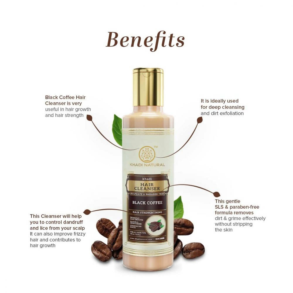 Khadi Natural Black Coffee Hair Cleanser | Grocsy
