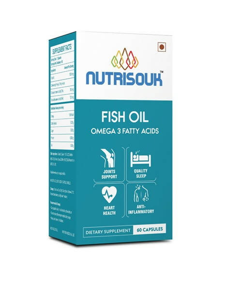 Nutrisouk Fish Oil Omega 3 Fatty Acid Capsules | Grocsy