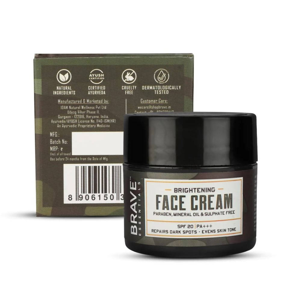 Brave Essentials Brightening Face Cream | Grocsy