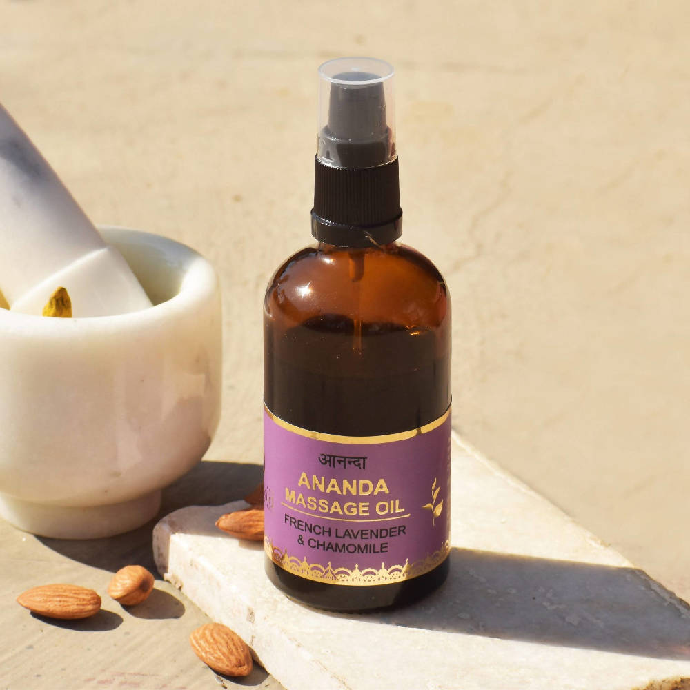 Body Gold Ananda Body Massage Oil (French Lavender & Chamomile) | Grocsy