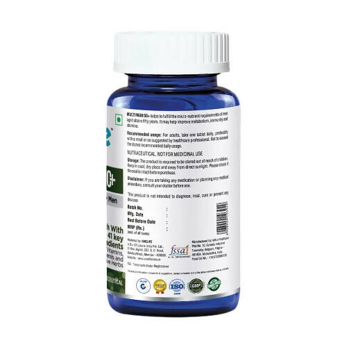 Onelife Multi Vitamin For 50+ Men Tablets | Grocsy