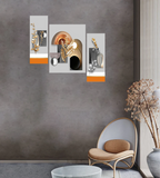 Tehzeeb Creations Set Of 3 Digital Wall Painting | Grocsy