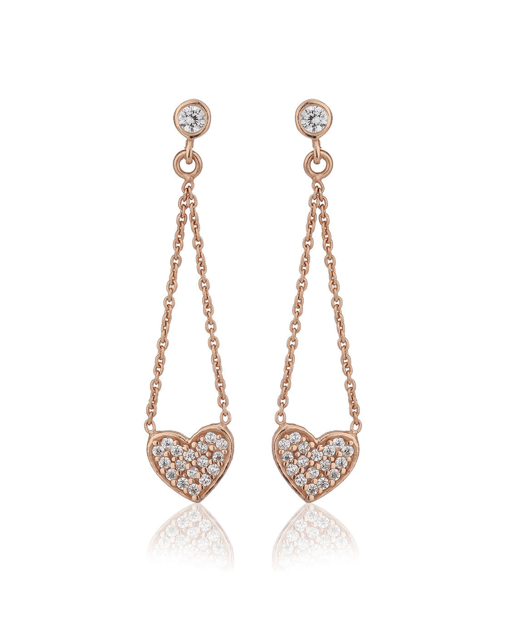 Gold-Polished With Pink Beaded Leaf Drop Earring For Women - Wahe Jewels - Swadesiicart