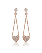 Gold-Polished With Pink Beaded Leaf Drop Earring For Women - Wahe Jewels - Swadesiicart