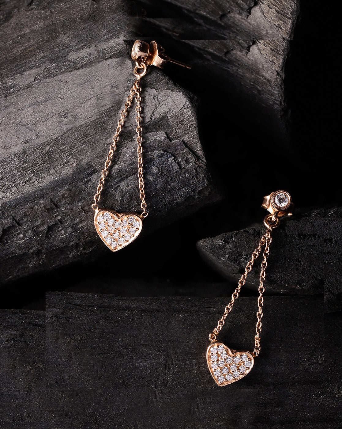 Gold-Polished With Pink Beaded Leaf Drop Earring For Women - Wahe Jewels - Swadesiicart