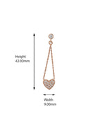 Gold-Polished With Pink Beaded Leaf Drop Earring For Women - Wahe Jewels - Swadesiicart