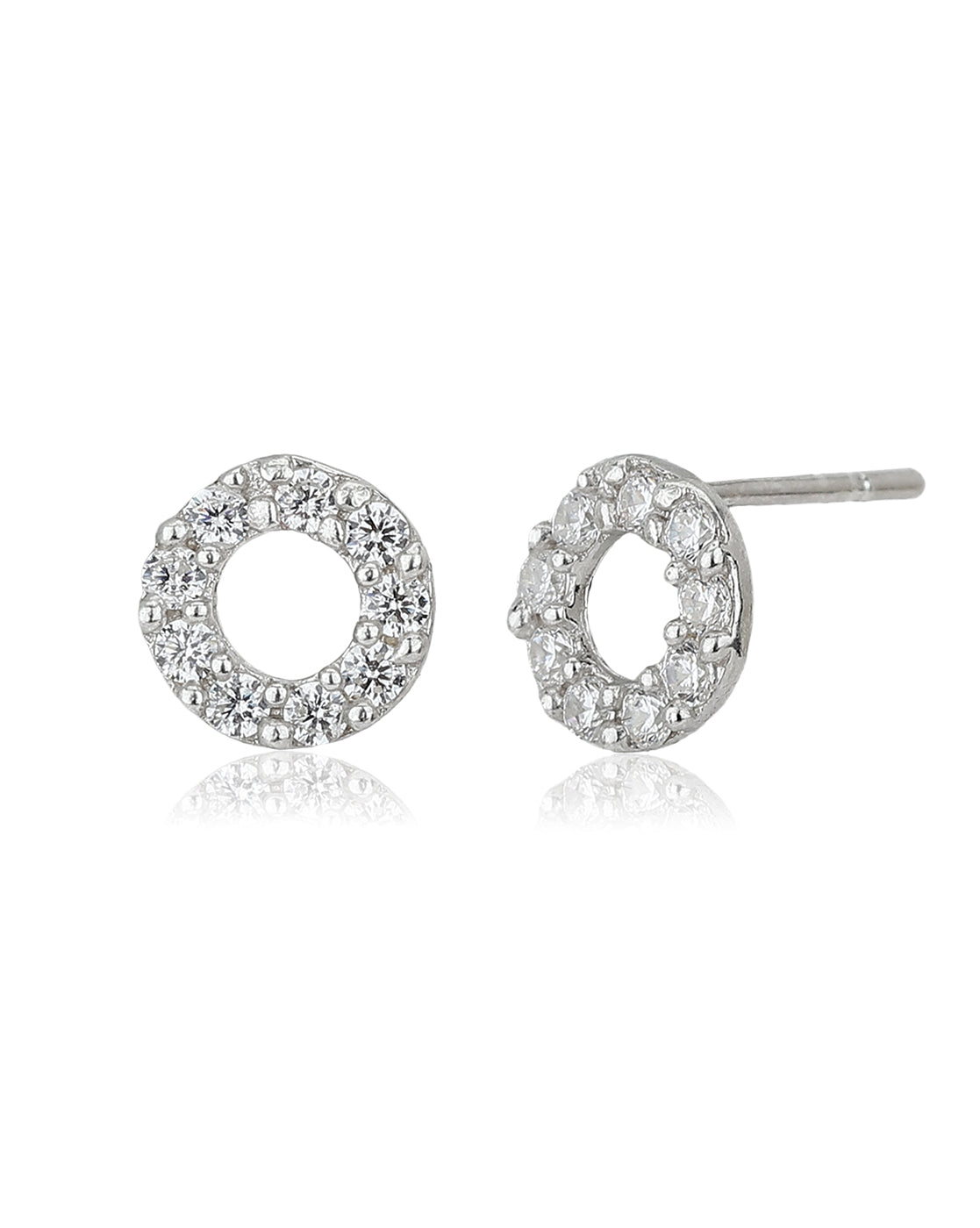 Set Of 2 Gold-Polished With Enamel & Cz Stud Earring For Girls - Wahe Jewels - Swadesiicart