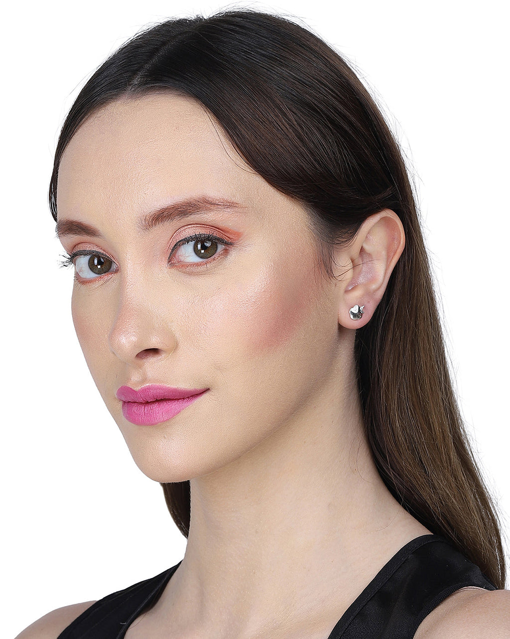 Gold-Polished With Cz Ear Lobe Earring For Women - Wahe Jewels - Swadesiicart