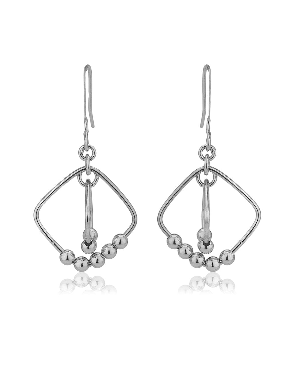 Gold-Polished Cz Contemporary Drop Earring For Women - Wahe Jewels - Swadesiicart