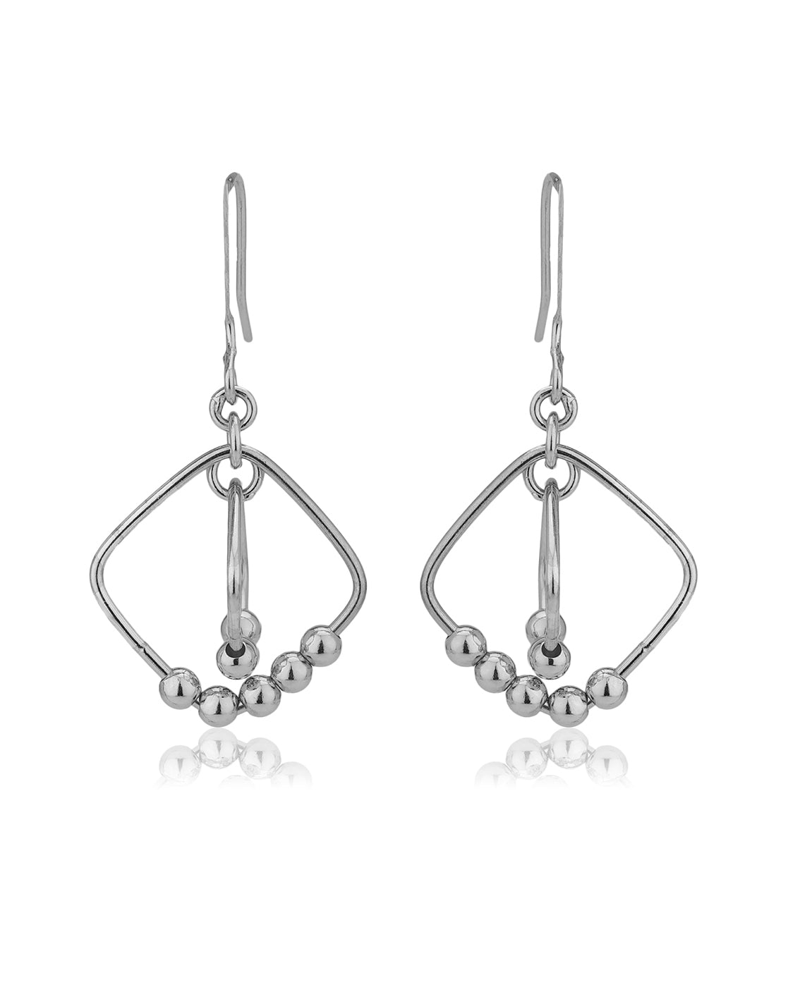 Gold-Polished Cz Contemporary Drop Earring For Women - Wahe Jewels - Swadesiicart