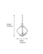 Gold-Polished Cz Contemporary Drop Earring For Women - Wahe Jewels - Swadesiicart