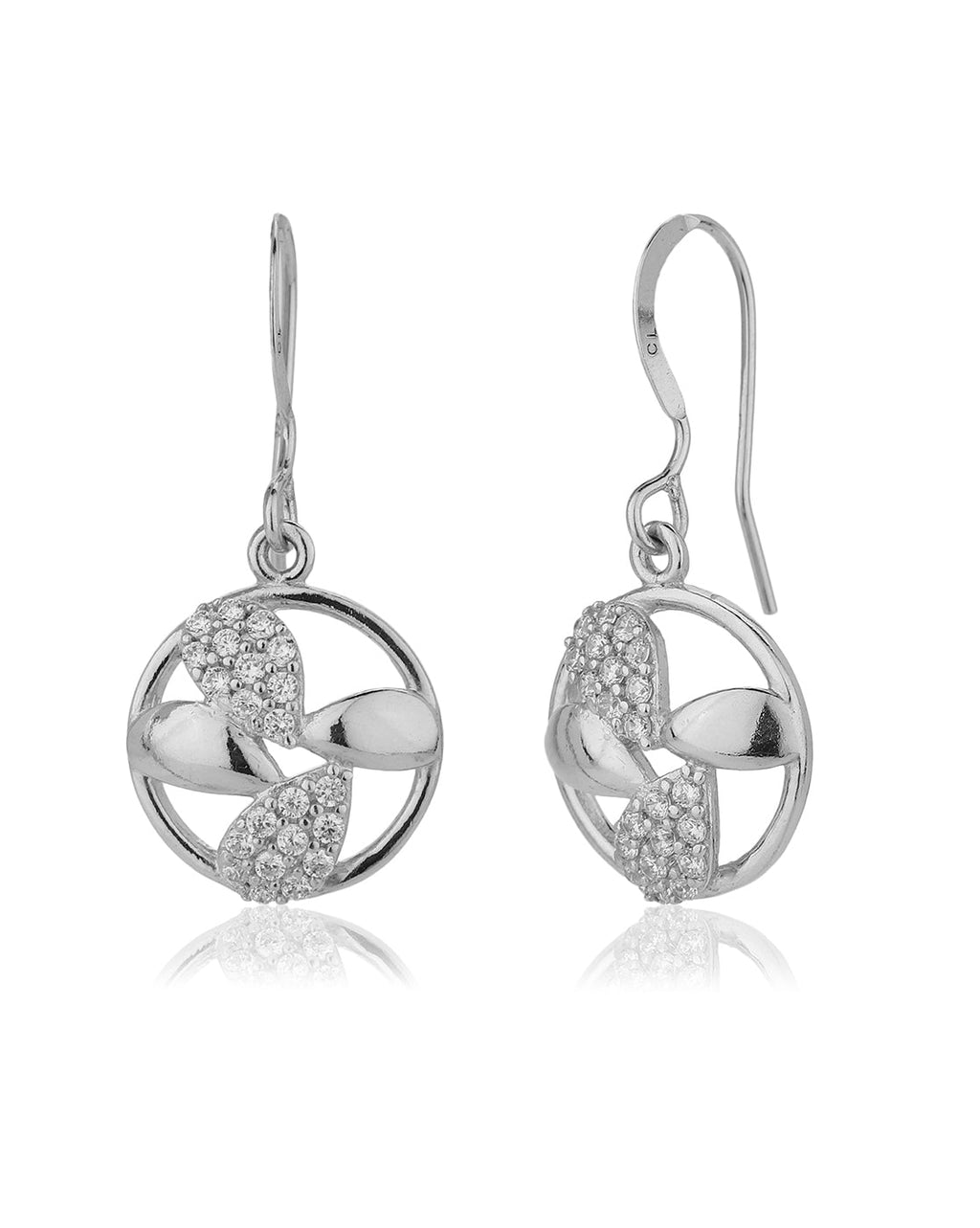Rhodium Plated With Crystal Fancy Earring For Women - Wahe Jewels - Swadesiicart