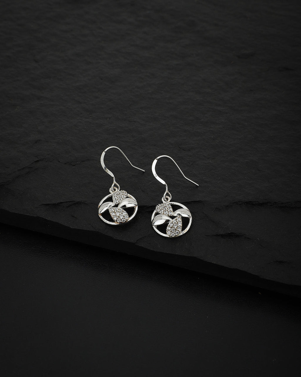 Rhodium Plated With Crystal Fancy Earring For Women - Wahe Jewels - Swadesiicart