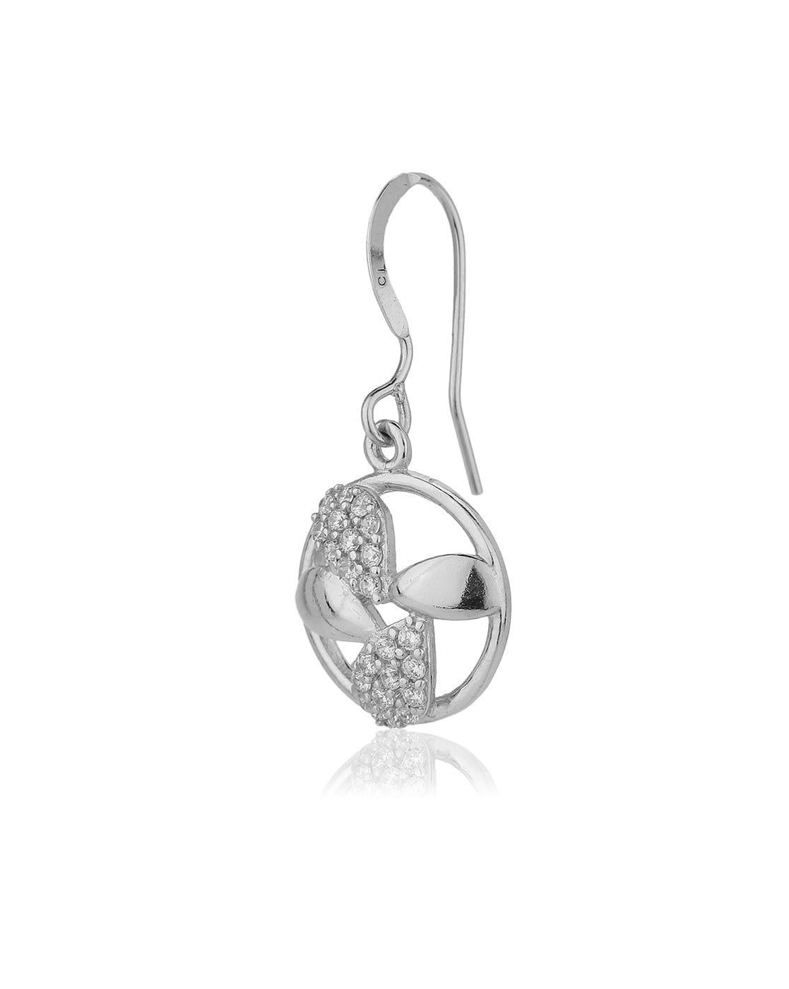 Rhodium Plated With Crystal Fancy Earring For Women - Wahe Jewels - Swadesiicart