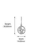 Rhodium Plated With Crystal Fancy Earring For Women - Wahe Jewels - Swadesiicart