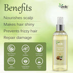Vedic Naturals Virgin Coconut Hair Oil With Vitamin-E | Grocsy