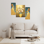 Tehzeeb Creations Set Of 3 Digital Wall Painting | Grocsy