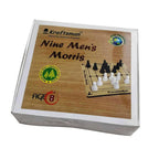 Kraftsman Nine Men's Morris | Navakankari | Daadi | Mills Travel Board Game | Grocsy