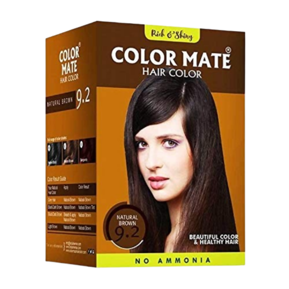 Color Mate Hair Color - 9.2 Natural Brown | Grocsy