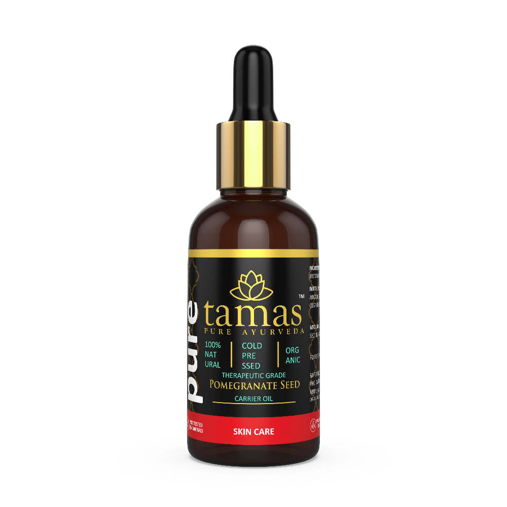 Tamas Pure Ayurveda Organic Pomegranate Seed Cold-Pressed Carrier Oil | Grocsy