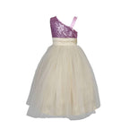 Asmaani Baby Girl's white Color Satin A-Line Maxi Full Length Dress (AS-DRESS-22017) | Grocsy